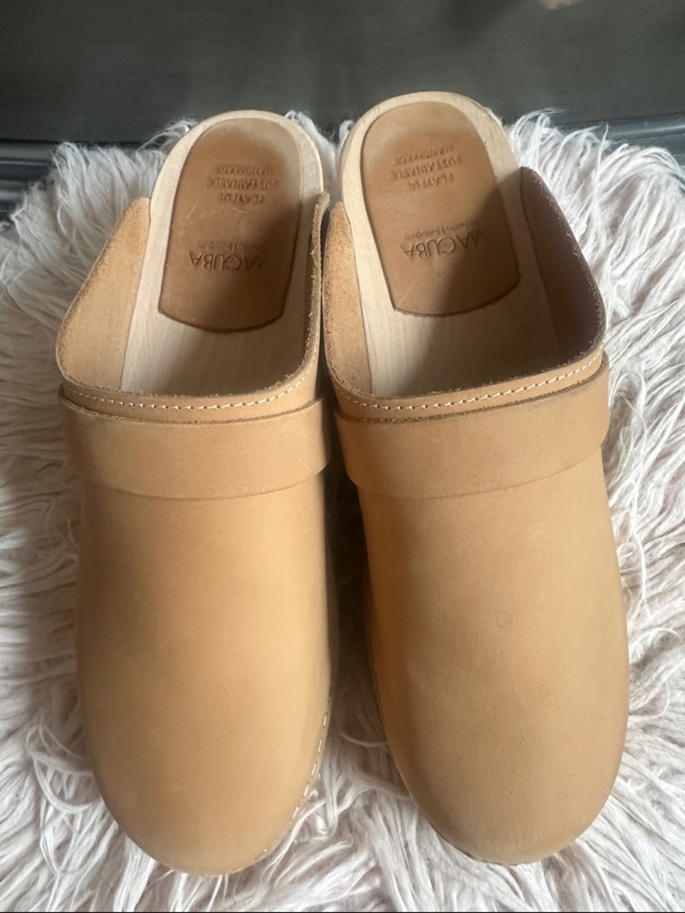 Maguba Camel Slip-On Clogs - Picture 4 of 10